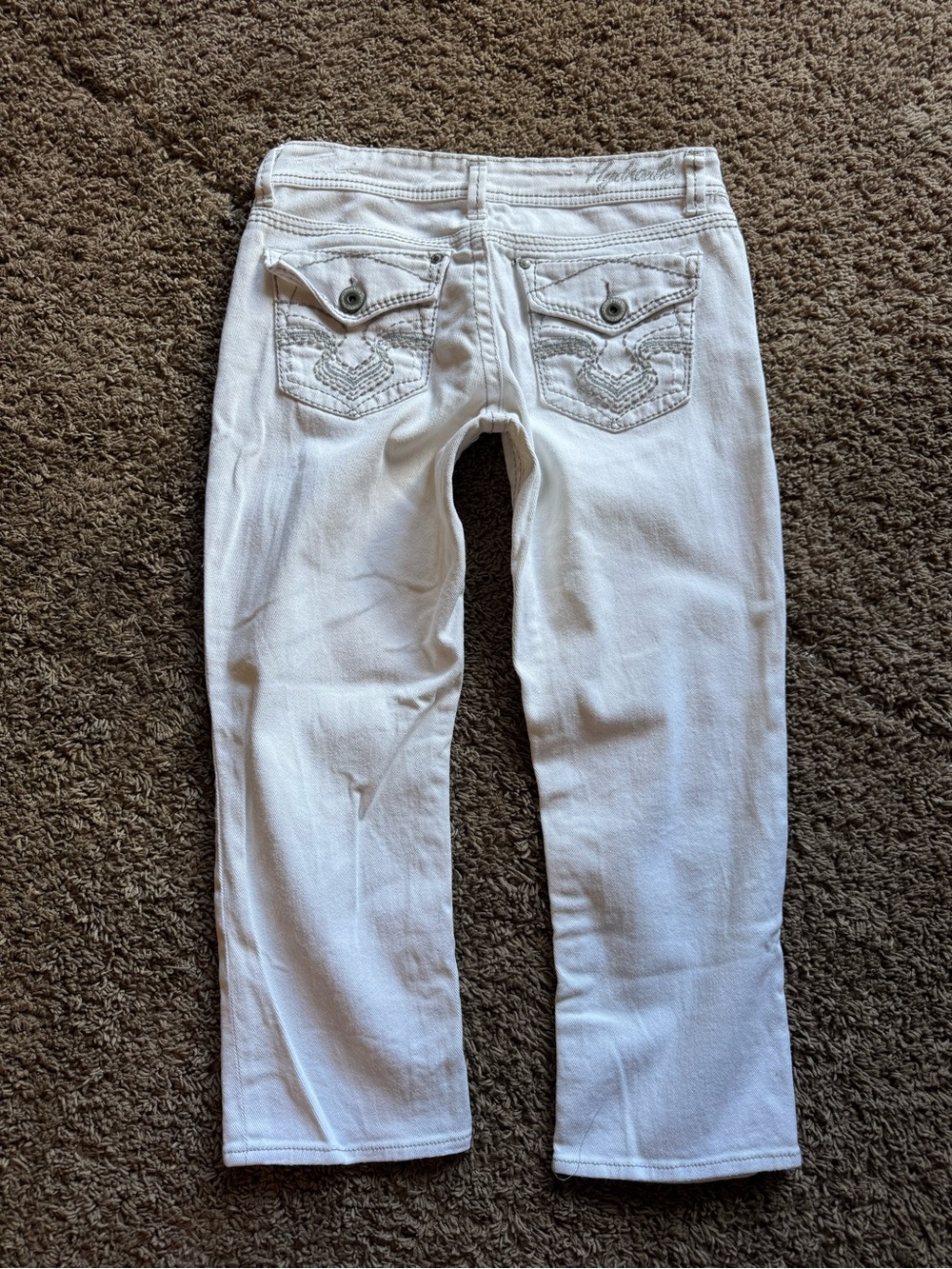 White Women's Hydraulic Capris